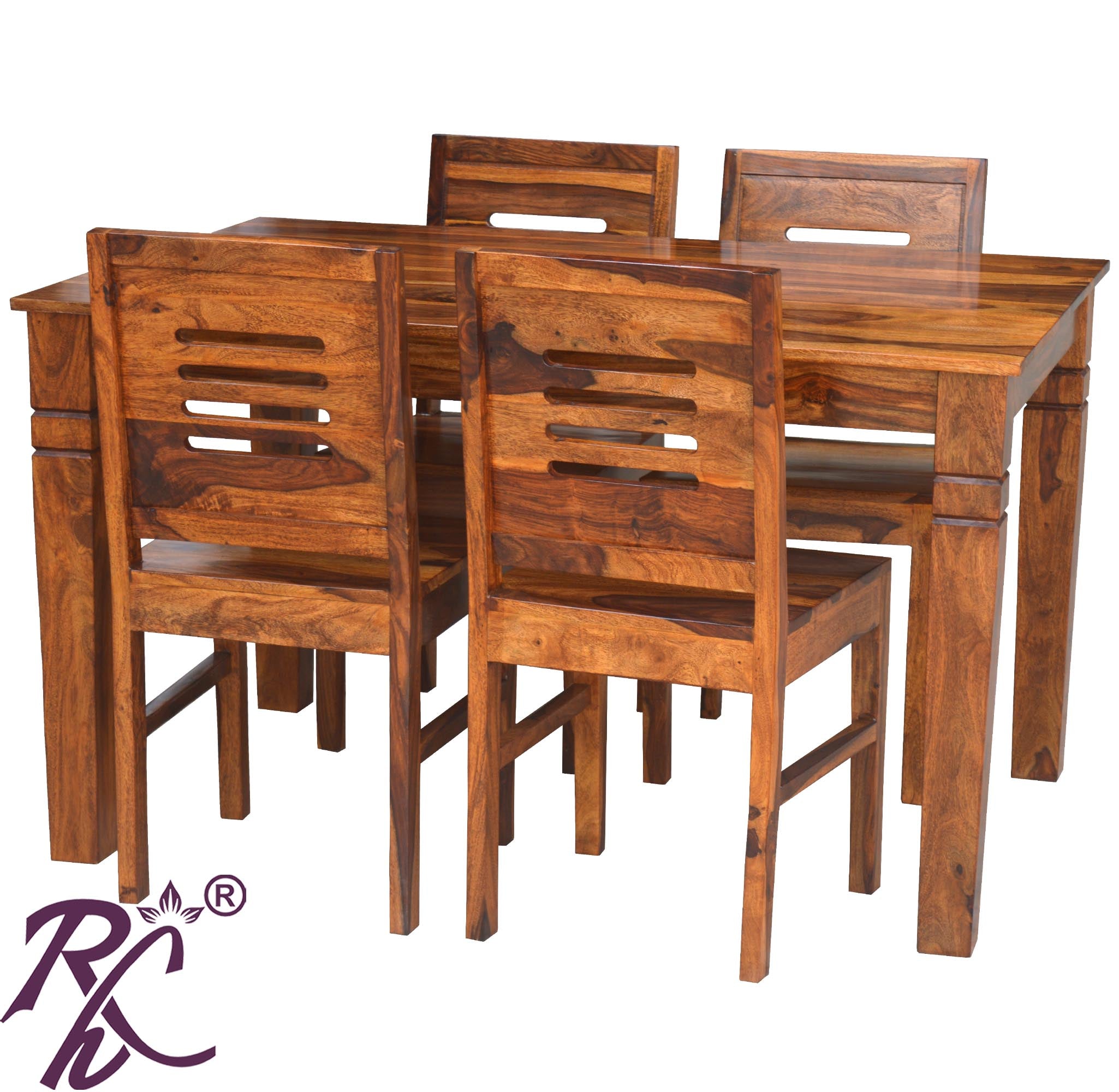 Sheesham Wooden Dining 4 Seater Set
