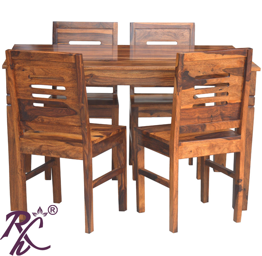 Sheesham Wooden Dining 4 Seater Set