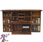 Solid Wood Jiksa Jali Door Design Bar Cabinet