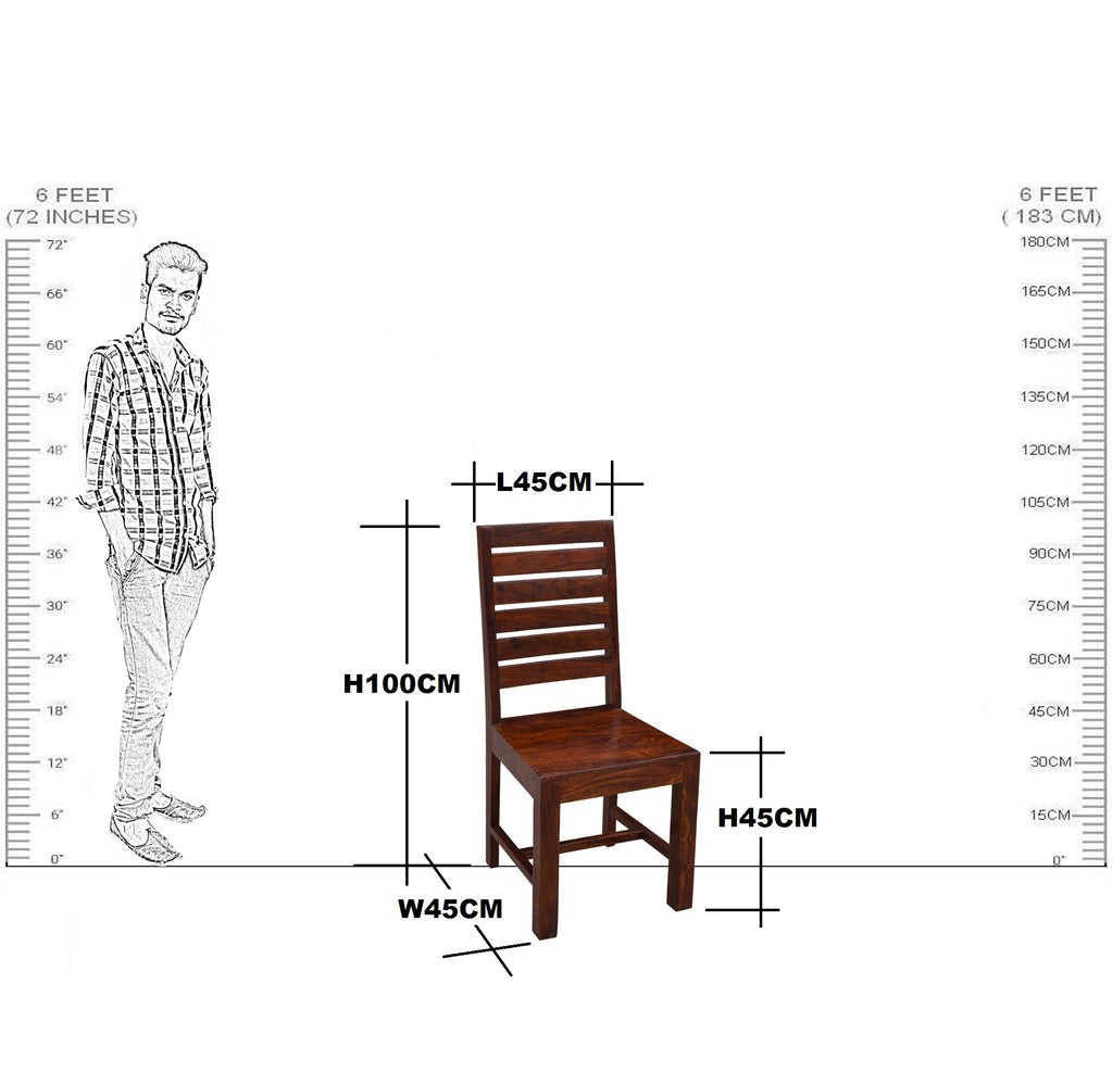 Solid Wood Dining Chair Set of (2 piece)