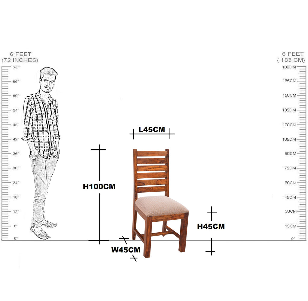 Solid Wood Dining Chair Set of (2 piece)