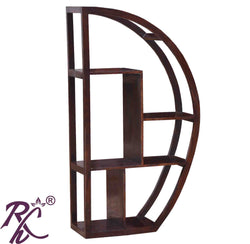 Solid Wood D shape Book Shelf Big