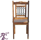 Solid Wood Iron Jali Chair set of (2 pieces)