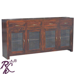 Solid Wood Large Sideboard 3 Drawers 3 Doors