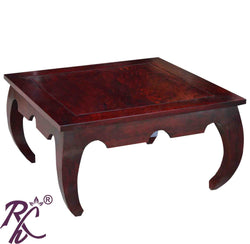 Solid Wood Scorpion Sq. Center Table Wooden Top