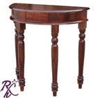 Solid Wood Half Round Console Table