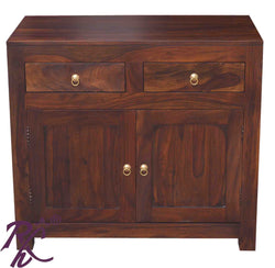 Solid Wood Clovis Cabinet with 2 Drawers