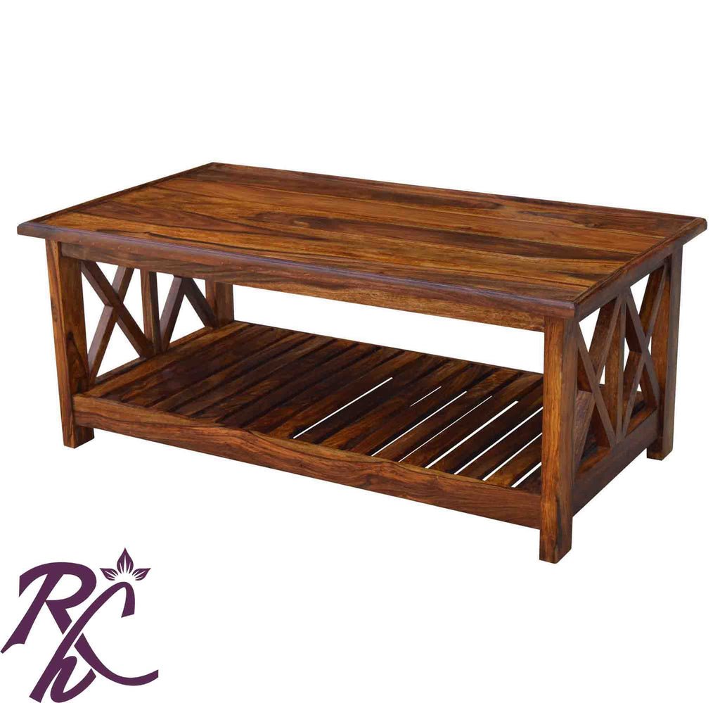 Solid Wood XX Design Center Table