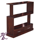 Wooden 2 Drawer Bookcase Stand