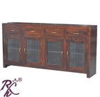Solid Wood Large Sideboard 3 Drawers 3 Doors