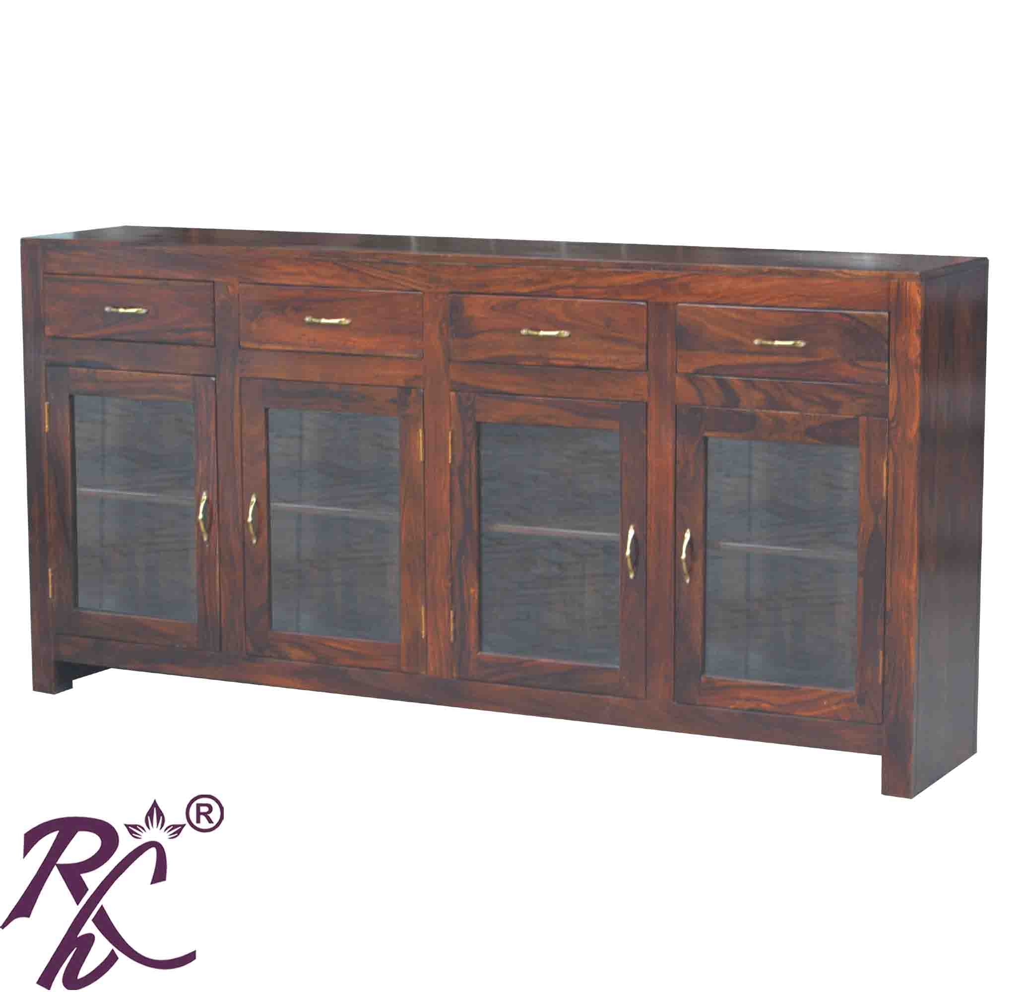 Solid Wood Large Sideboard 3 Drawers 3 Doors