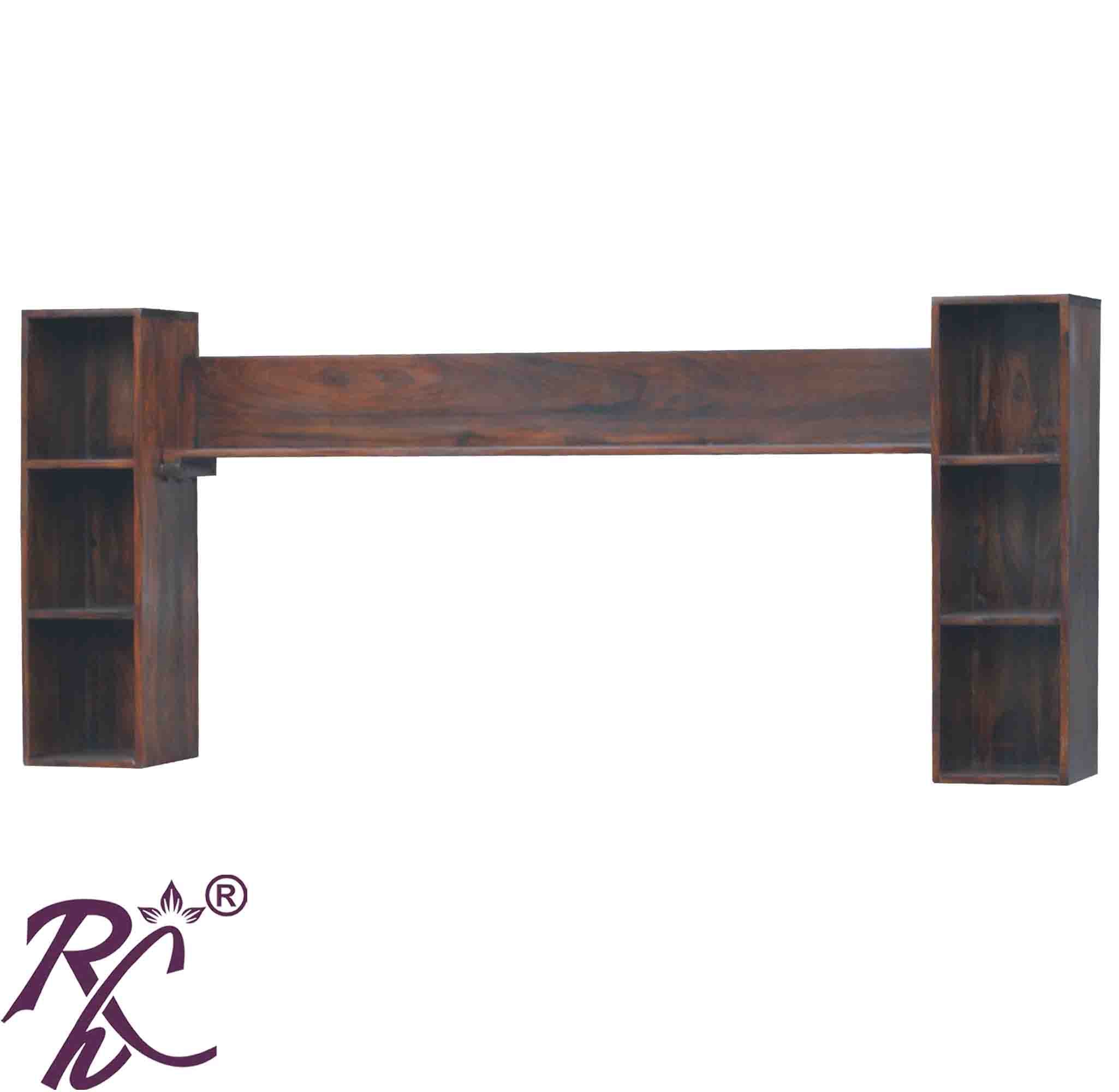 Mobile TV Winsome Wood Hailey, 48 Cm, In Legno Massello, Finitura Espresso, 2 Ripiani Aperti, Modulo Componibile - 4