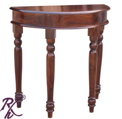 Solid Wood Half Round Console Table