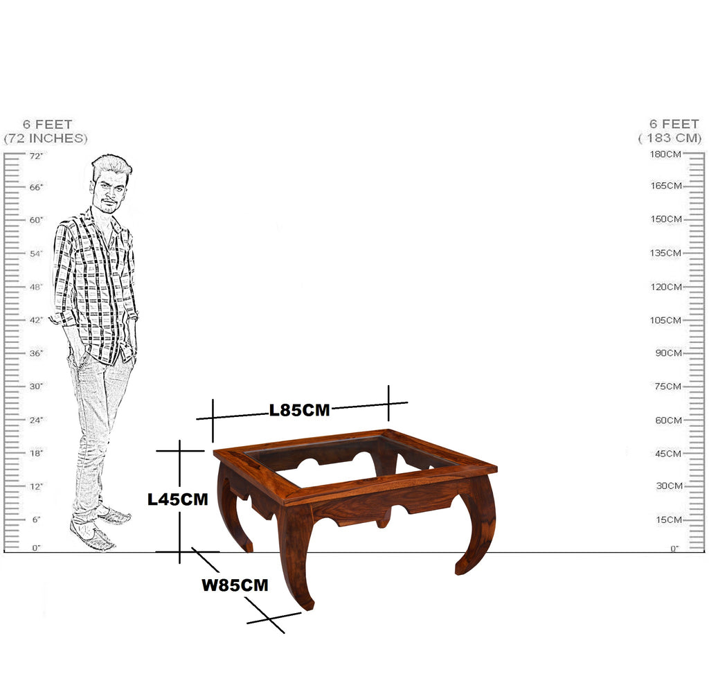 Solid Wood Scorpion Square Centre Table