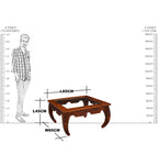 Solid Wood Scorpion Square Centre Table