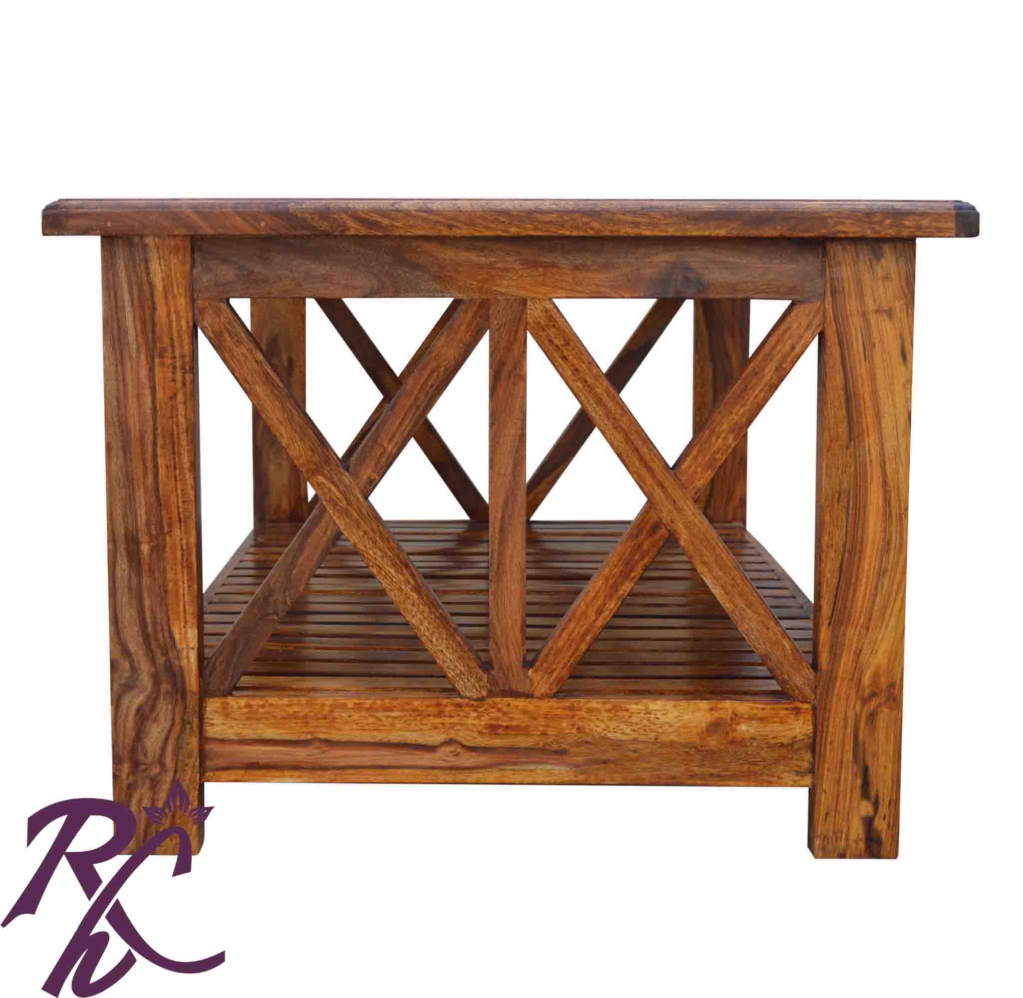 Solid Wood XX Design Center Table