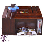 Solid Wood Crate Design Coffee Table
