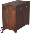 Solid Wood Clovis Cabinet with 2 Drawers