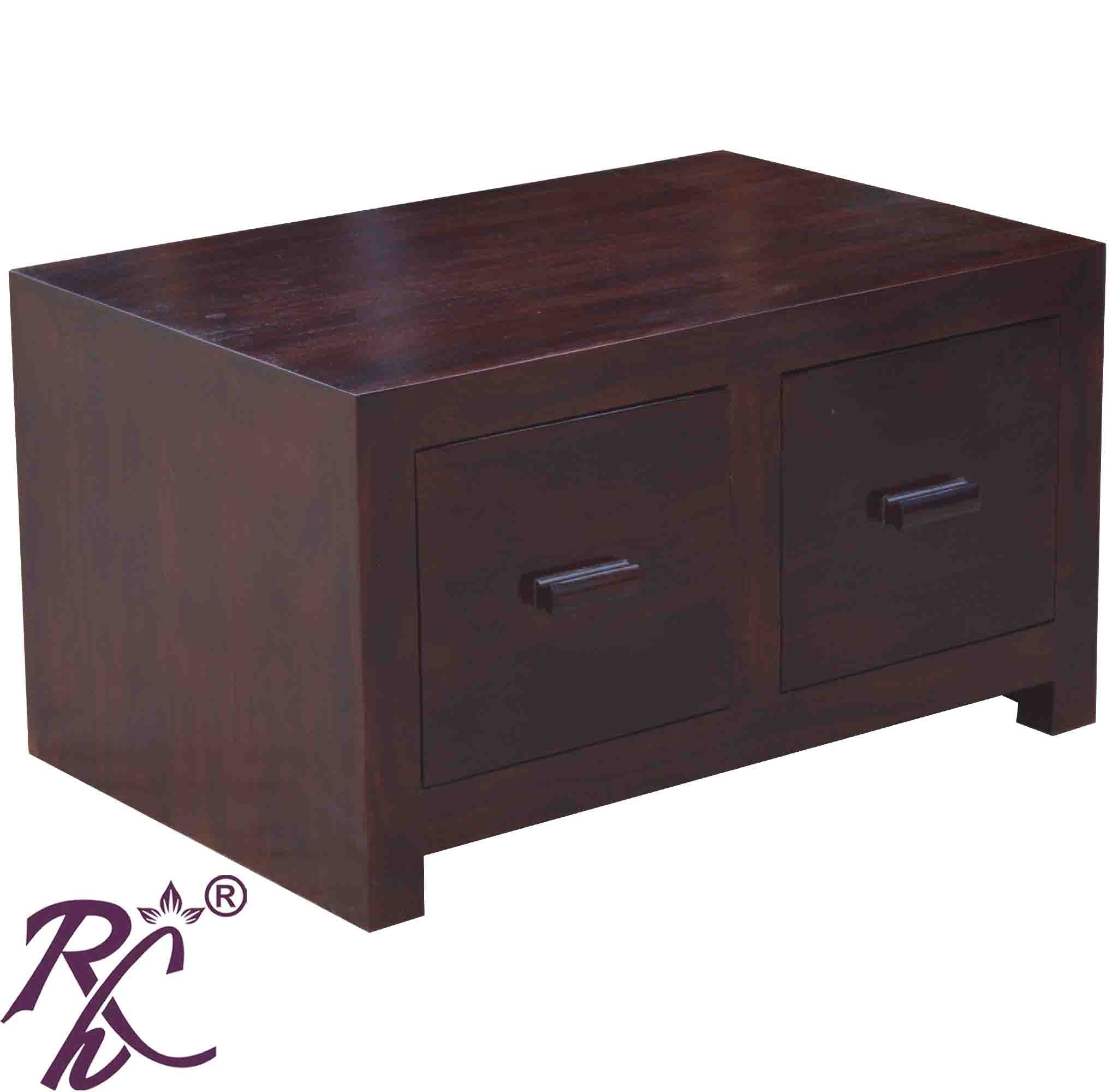 Wooden 2 Drawer Center Table