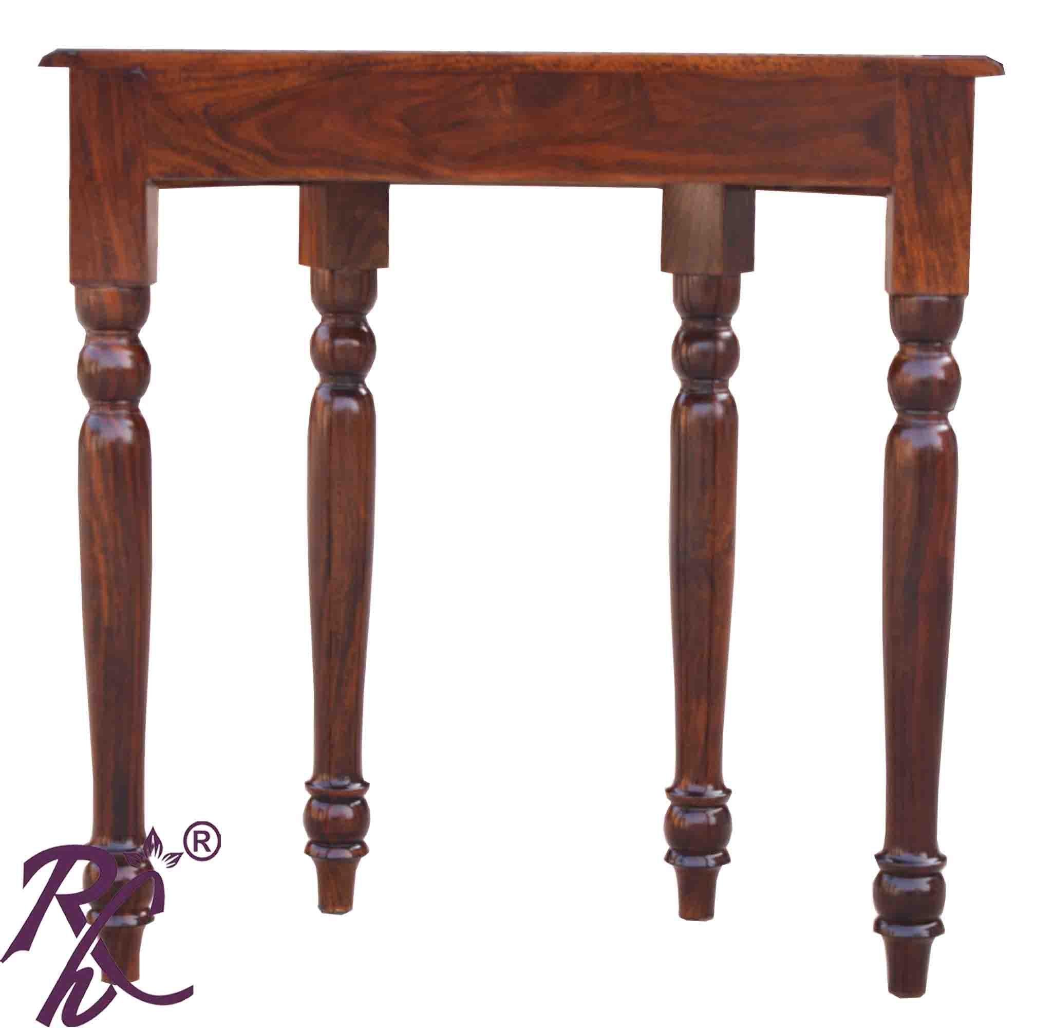 Solid Wood Half Round Console Table