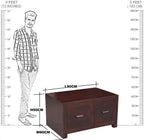 Wooden 2 Drawer Center Table