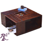 Solid Wood Crate Design Coffee Table
