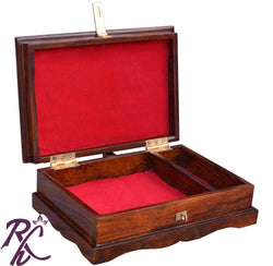 Solid Sheesham Wood Jewellery Box