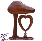 Solid Sheesham Wood Heart Design Photo Frame Stand