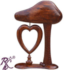 Solid Sheesham Wood Heart Design Photo Frame Stand