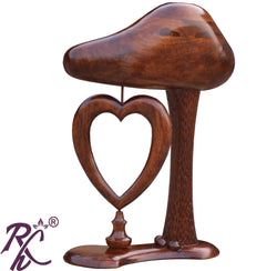 Solid Sheesham Wood Heart Design Photo Frame Stand