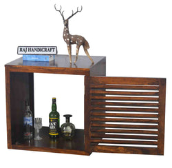 Solid Sheesham Wood Fridge Box for hotel and Living Room