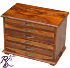 Solid Wood Chest of 6 Drawers Small for Office Use