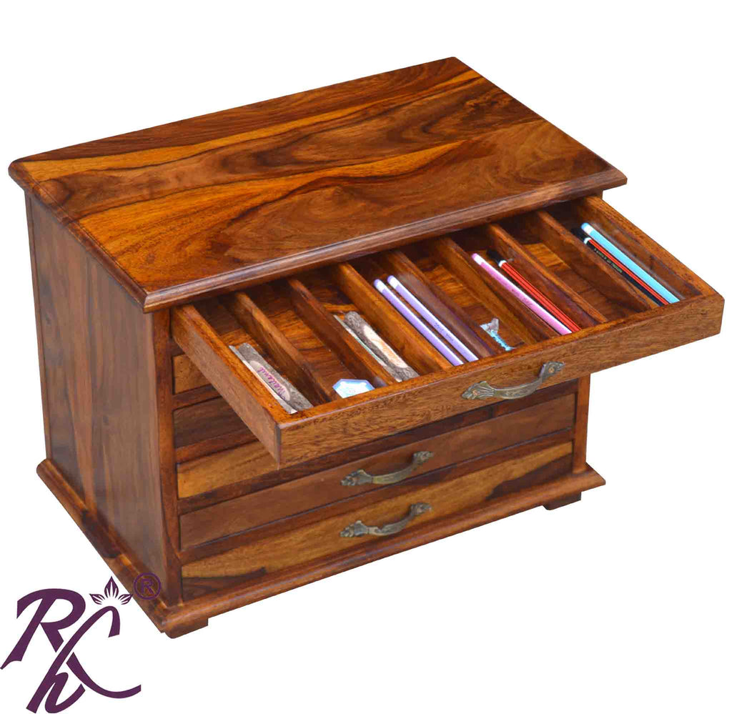 Solid Wood Chest of 6 Drawers Small for Office Use