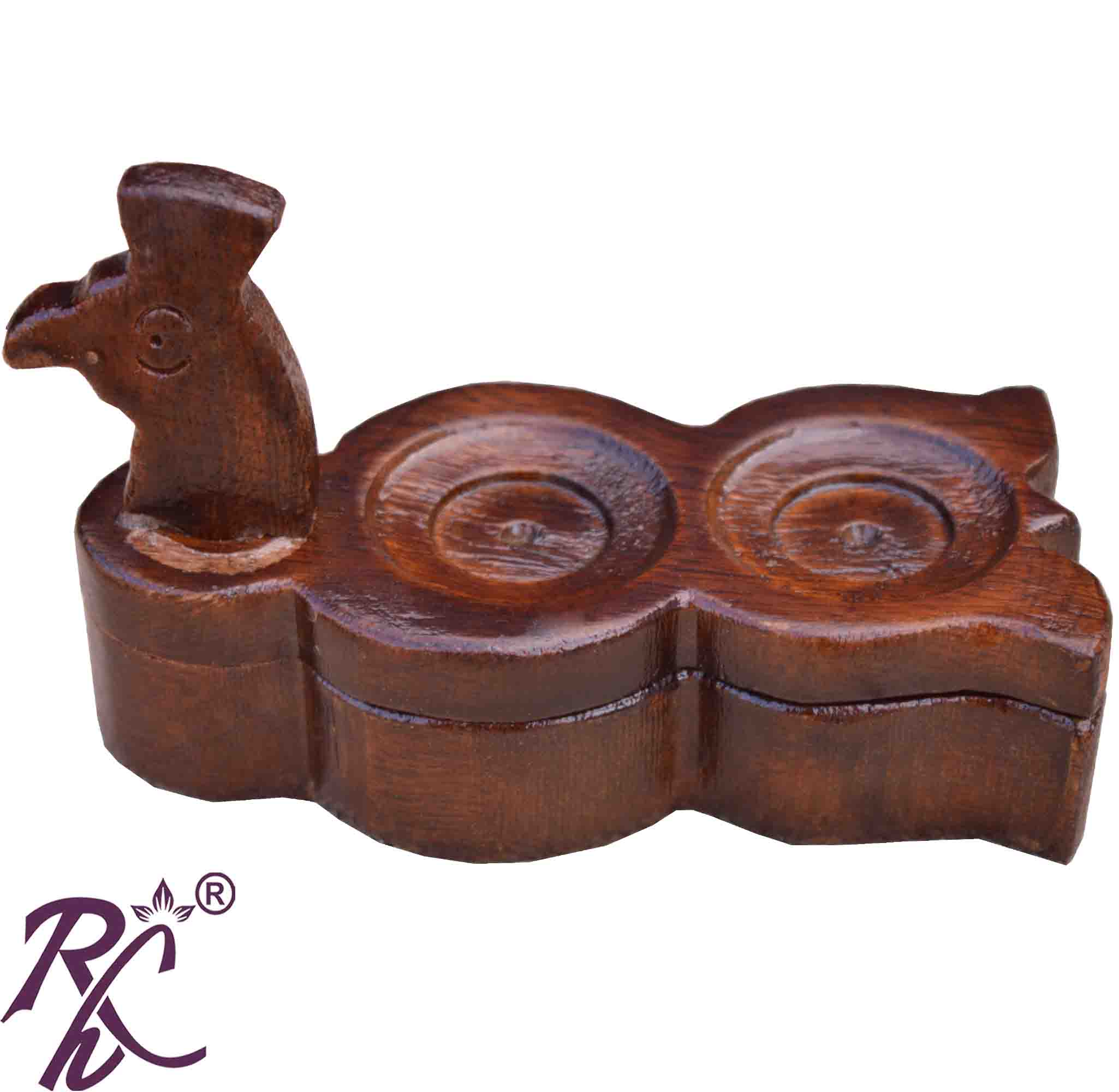 Solid Sheesham Wood Tilak Holder | Wooden Tilk Holder Online