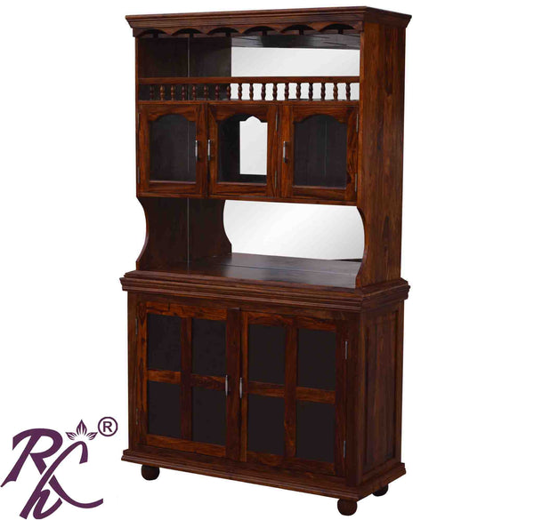 Solid Wood Bar Counter With Storage - RAJ HANDICRAFT