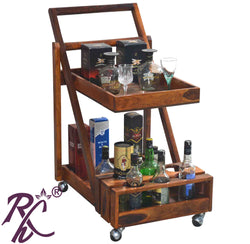 Solid Wood Bar Trolley