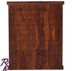 Solid Wood Stripe Door Design Bar Cabinet M