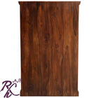 Solid Wood Brass Work L+T Design Bar Cabinet