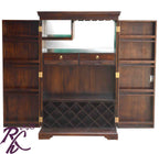 Solid Wood Tiles Door Design Bar Cabinet