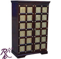 Solid Wood Brass Work Bar Cabinet