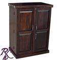 Solid Wood Panel Door Design Bar Cabinet