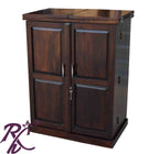 Solid Wood Panel Door Design Bar Cabinet
