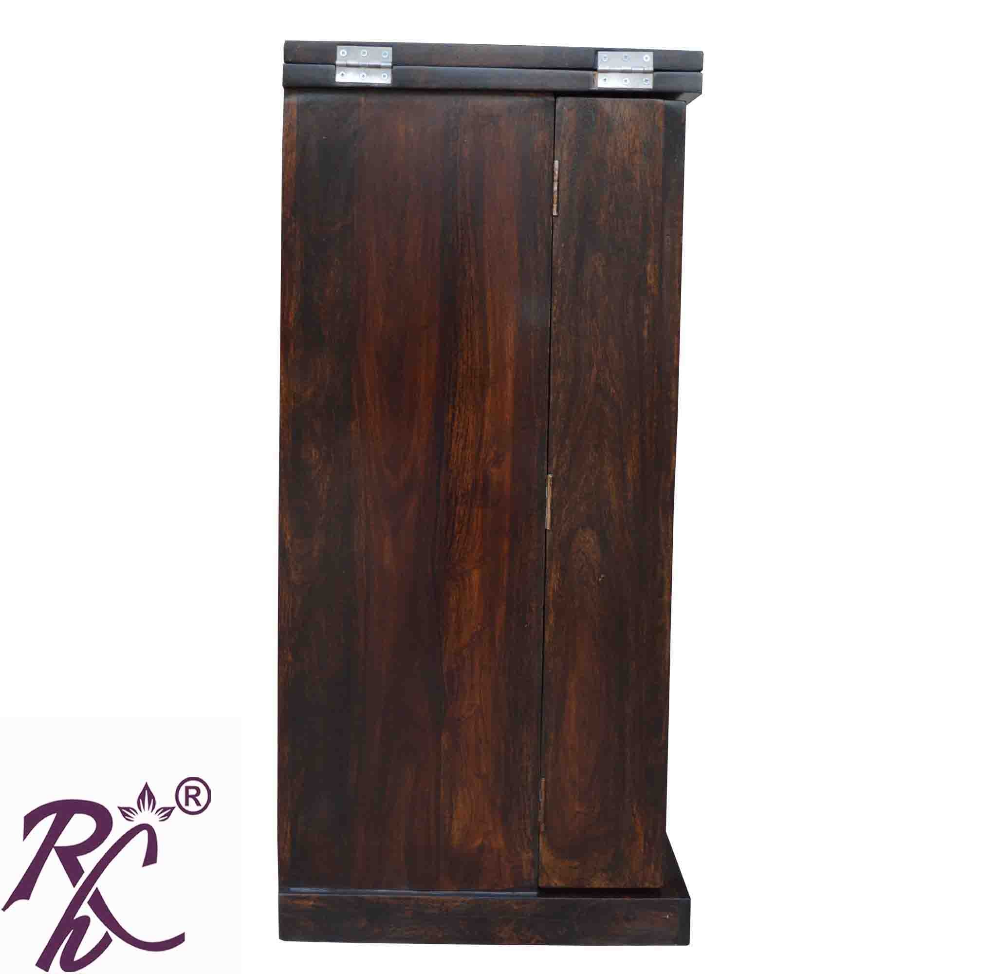Solid Wood Panel Door Design Bar Cabinet