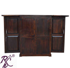 Solid Wood Panel Door Design Bar Cabinet