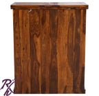 Solid Wood Diamond Door Design Bar Cabinet