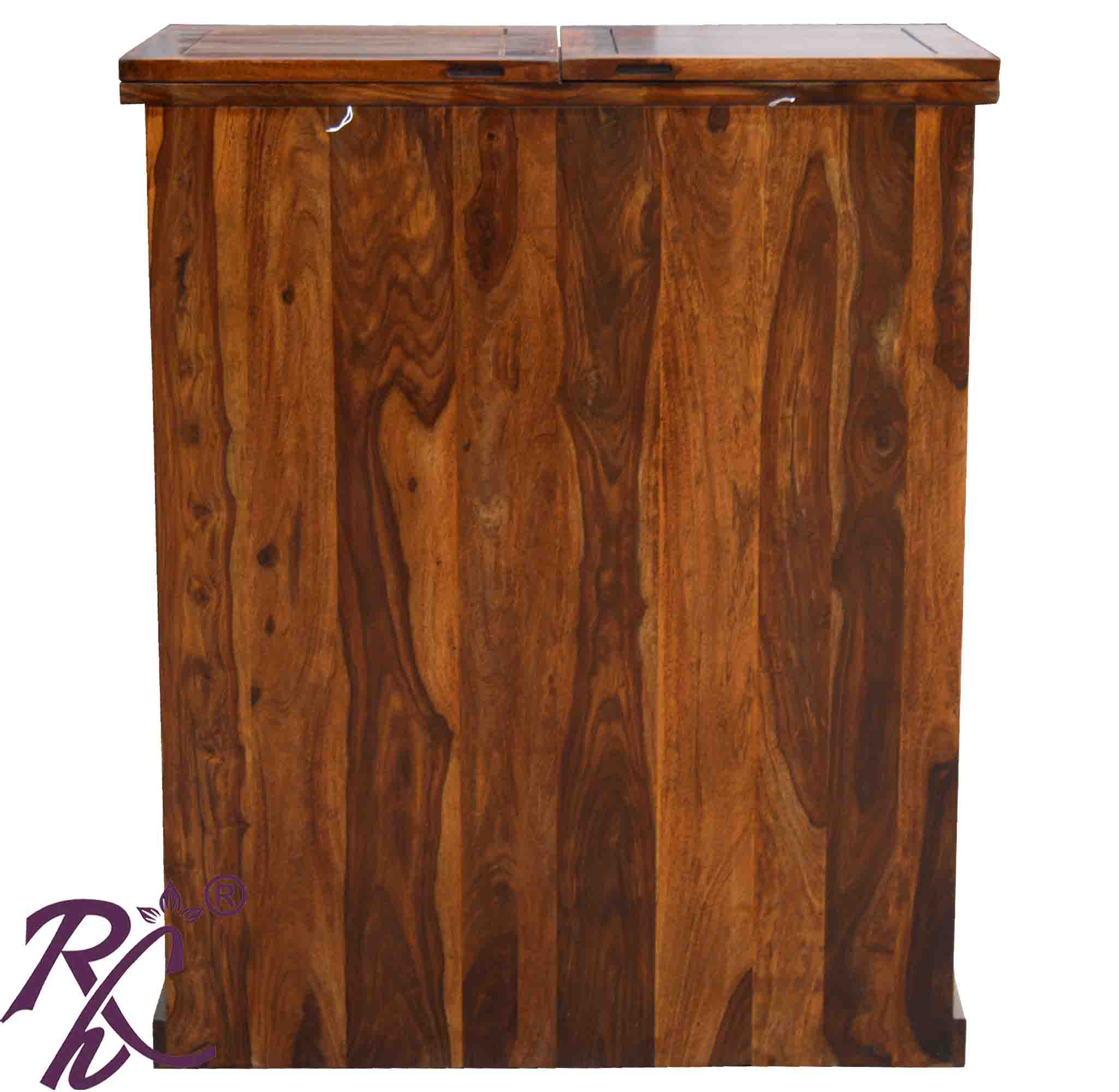 Solid Wood Diamond Door Design Bar Cabinet