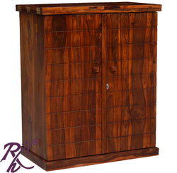 Solid Wood Wood Box Door Design Bar Cabinet