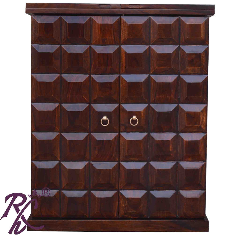 Solid Wood Cadbury Door Design Bar cabinet