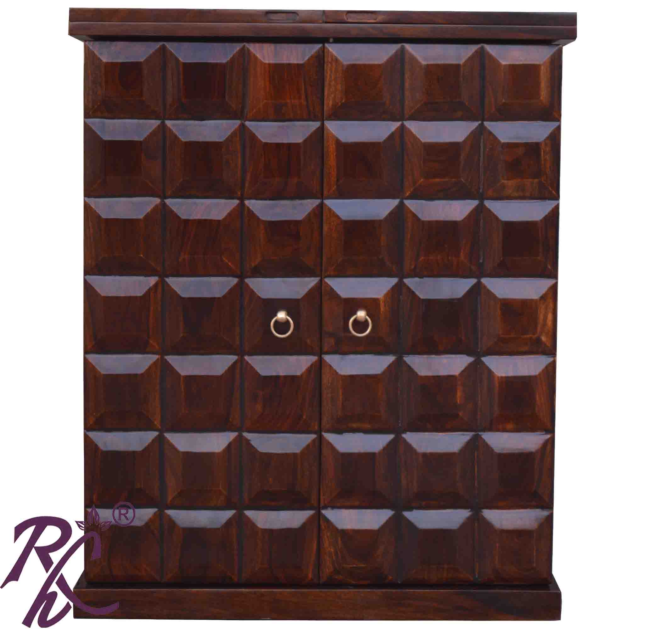 Solid Wood Cadbury Door Design Bar cabinet