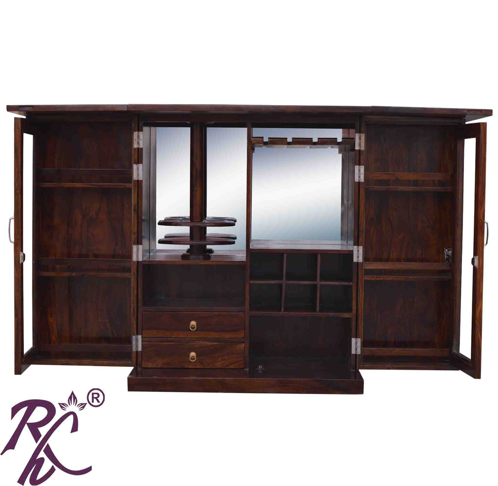 Solid Wood Cadbury Door Design Bar cabinet